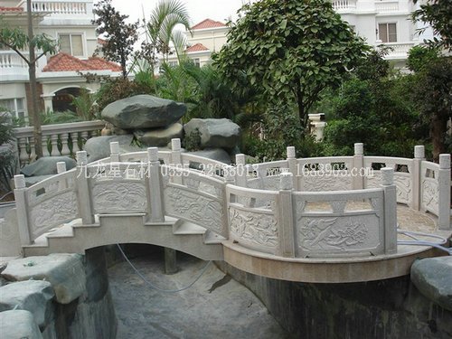 美國(guó)白麻花崗巖石欄桿